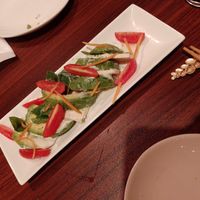 Carprese with tasty Tofu as cheese at Loca Kitchen in Tokyo