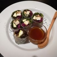 spring rolls at Loca Kitchen in Tokyo