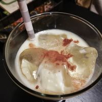 Matcha kalhua with soy milk at Loca Kitchen in Tokyo