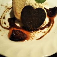 Lemon icing citrus cake with raspberry compote. Yum! at Loca Kitchen in Tokyo