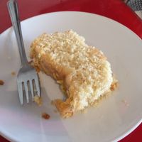 Vegan lemon drizzle cake. at Chapter Two Book Shop in Fleetwood