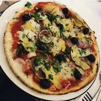 Vegan pizza  at Pizza Express in Blackpool