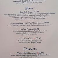 Menu - June 2021 at Cavens Arms in Dumfries