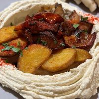 Hummus with vegetables at Goroh in Omsk