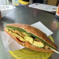 Vegetable bahn mi with avocado and tofu  at Phi Banh Mi in Hoi An