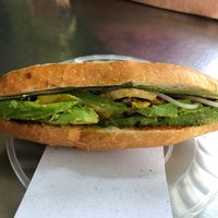 Vegan with avo instead of cheese at Phi Banh Mi in Hoi An