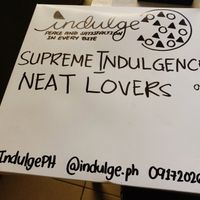 Box artwork at Indulge in Quezon City