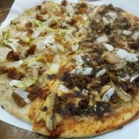 Save-A-Pig Sisig and You're Adorable half and half at Indulge in Quezon City