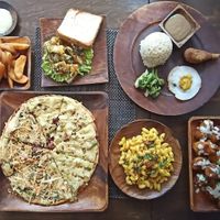 Pizza, finger food, pasta, sandwich, rice meal! at Indulge in Quezon City