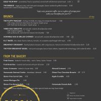 Menu  at Pascal Coffee House - Edward Square in Galway