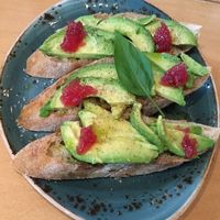 Roasted bread with avocado  at Leni Liebt Kaffee in Aachen
