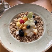 Greek style granola, vegan with soy yoghurt and  without honey  at Leni Liebt Kaffee in Aachen