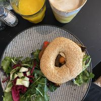 Bagel with roasted veggies   at Leni Liebt Kaffee in Aachen