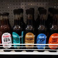 Condiments at Bill's Scoops in Kardinya