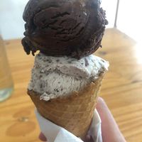 chocolate and stracciatella  at Gelato Factory - Maybe closed in Pondicherry