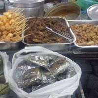 Heaps of mock meat too at Warorot Market Food Stall in Chiang Mai