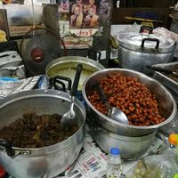 I wasn't sure what these were and she couldn't speak English at Warorot Market Food Stall in Chiang Mai