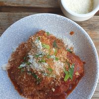 Meatballs $11 +vegan tax at Versachi Pizza and Wine Bar in South Yarra