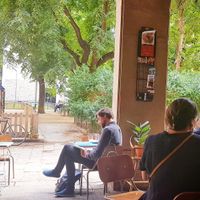 Outside at Chelo Cafe in Barcelona