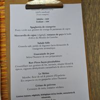 Menu changes regularly -- this was in Aug '21 at Les Baux Jus in Les Baux-de-provence