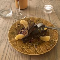 Brownie  at Les Baux Jus in Les Baux-de-provence