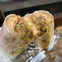 “Fancy Seitan” sandwich   at Brooklyn Natural Market in Brooklyn