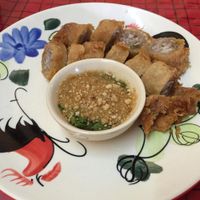 Veggie sausage at Thai Vegetarian Food in Chiang Mai