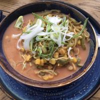 Vegan ramen at Verde Sazon in Santiago