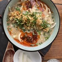 New soupy dish (it is not really spicy)  at Verde Sazon in Santiago