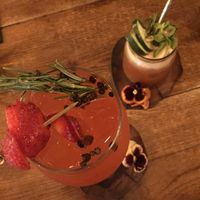 Beautiful and flavorful drinks at Verde Sazon in Santiago