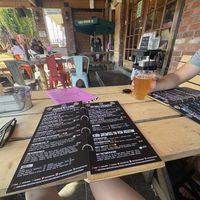 Patio was really funky  at Small Axe Roadhouse in Enderby