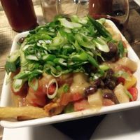 Vegan Nacho Poutine at Small Axe Roadhouse in Enderby
