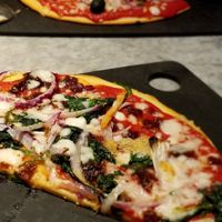 Vegan + gluten-free pizza with unique toppings & loads of flavour! ♡ at Pizza Express in Harrogate