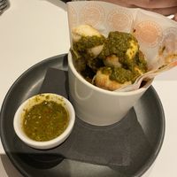 Dough balls with chimichurri #Veganuary at Pizza Express in Hull