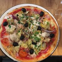 Vegan pizza  at Pizza Express - Birstall in Leeds