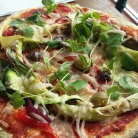 Vegan pizza - August 2018 at Cantina in Paignton