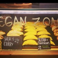 Vegan zone at Dempanadas in Valencia