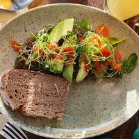 Vegan omelette at Beetnut in Zurich