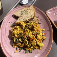 Excellent scambled tofu  at Beetnut in Zurich