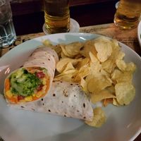 Veggie wrap at Scholars Lounge Irish Pub in Rome