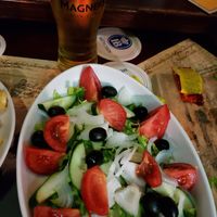 Vegan salad at Scholars Lounge Irish Pub in Rome