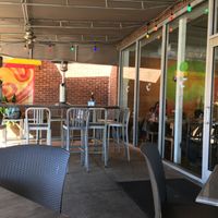 exterior seating area at MetroFresh in Atlanta