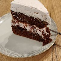 Stracciatella Kirsch Torte #Veganuary at Katzencafe Miezhaus in Bielefeld