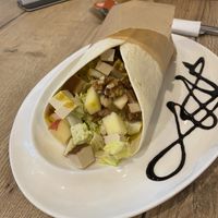 vegan wrap 🌯  at Katzencafe Miezhaus in Bielefeld