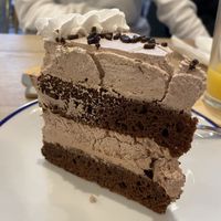 vegan chocolate cake 🍰   at Katzencafe Miezhaus in Bielefeld