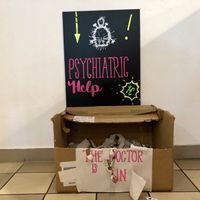 psychiatric help ;) at Katzencafe Miezhaus in Bielefeld