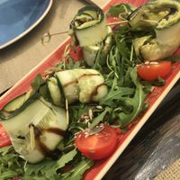 Cucumber rolls at Raizes in Quarteira