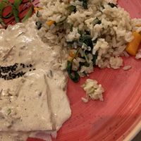 Reis mit Tofu at Raizes in Quarteira