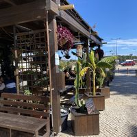 Outdoor seating area  at Raizes in Quarteira