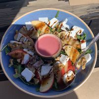 Oh the Vegan Goats Cheese!!!  at Raizes in Quarteira